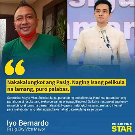 pasig city vice mayor|Pasig City Vice Mayor Iyo Bernardo files bid to .